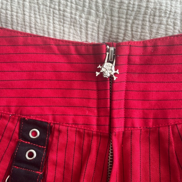 Tripp NYC Red and Black Striped Pencil Skirt - Picture 3 of 4